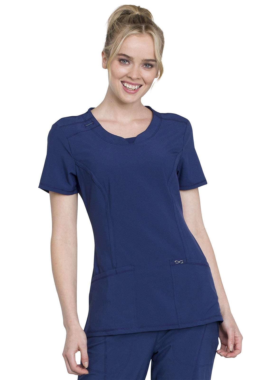 Infinity Women Scrubs Top Round Neck 2624A