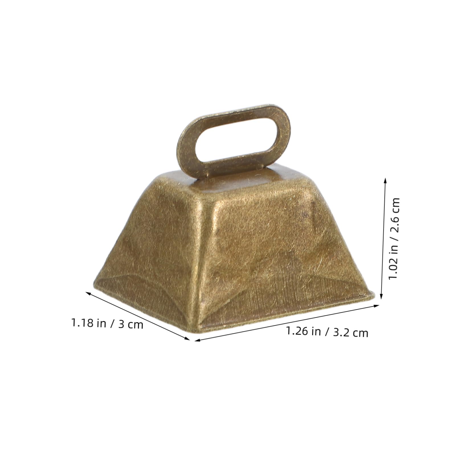 DIYEAH 8pcs Vintage Cowbell Antique Jingle Bells Hand-Crafted Christmas Bell Ornaments Christmas Garland Bells Rustic Christmas Bells Holiday Bells Small Craft Bell Wreath Bells Iron