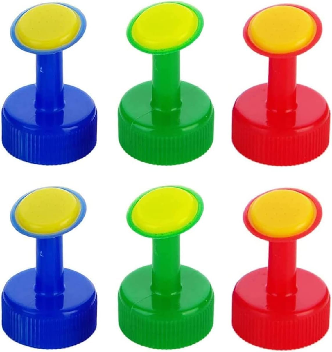 Rosojodg 6Pcs Bottle Top Waterers Plastic Plant Waterers Sprinkler Plant Watering Seed Seedling Irrigation for 30mm Drinking Bottles Seed Seedling Garden Irrigation Watering Cans (Random Color)