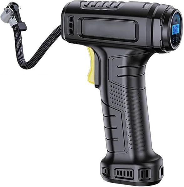 WAFOHSR Compresor De Aire Portátil De 120W, Bomba De Aire Inalámbrica/con Cable For Coche, Inflador De Neumáticos Portátil, Compresor De Aire Digital For Inflar Neumáticos FáCil De Usar(Wireless) - 1