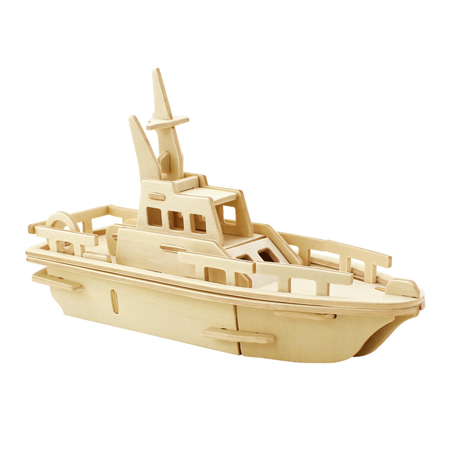 Eqlef Lifeboat 3D Jigsaw Model Woodcraft Kit Wooden Puzzle Toy