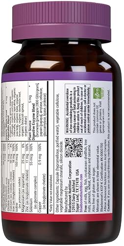 Miniatura 3 de BlueBonnet Nutrition - Cápsula de vegetales para mujer alimento entero múltiple K2 vegetales orgánicos energía vitalidad sin OMG sin gluten sin soja