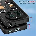 Pikkme Back Cover for Realme 12 Plus 5G / P1 5G / Narzo 70 5G / 70 Pro 5G | Cute Fun Cartoon 3D Bear Silicone Full Body Protection Bumper Cover (Black) gallery image