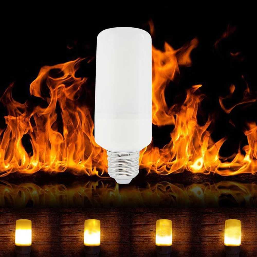 Confezione da 2/5 Lampadine LED Effetto Fiamma, Lampada a Fiamma a Tre Ingranaggi, Lampadina a Fiamma Flicker da 5 W Base E27, Lampadine a Fiamma con Punta Media per Lampadari Vintage per Lanterne