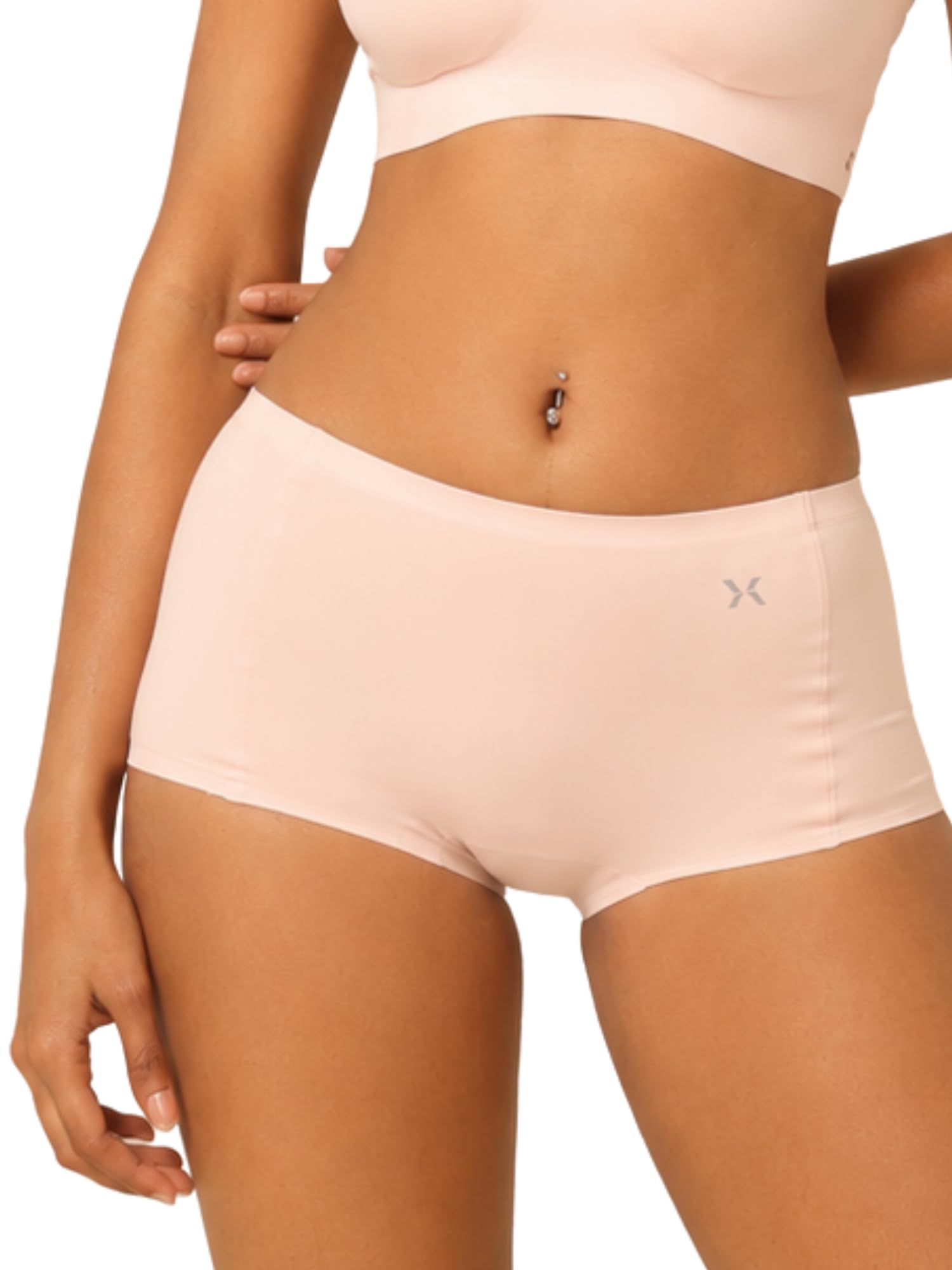 krvvy Airsoft Boyshorts | Women's High Coverage Mid-Rise Underwear with Four-Way Stretch | All Day Breathability | Lightweight & Seamless Strawberry-picture-24