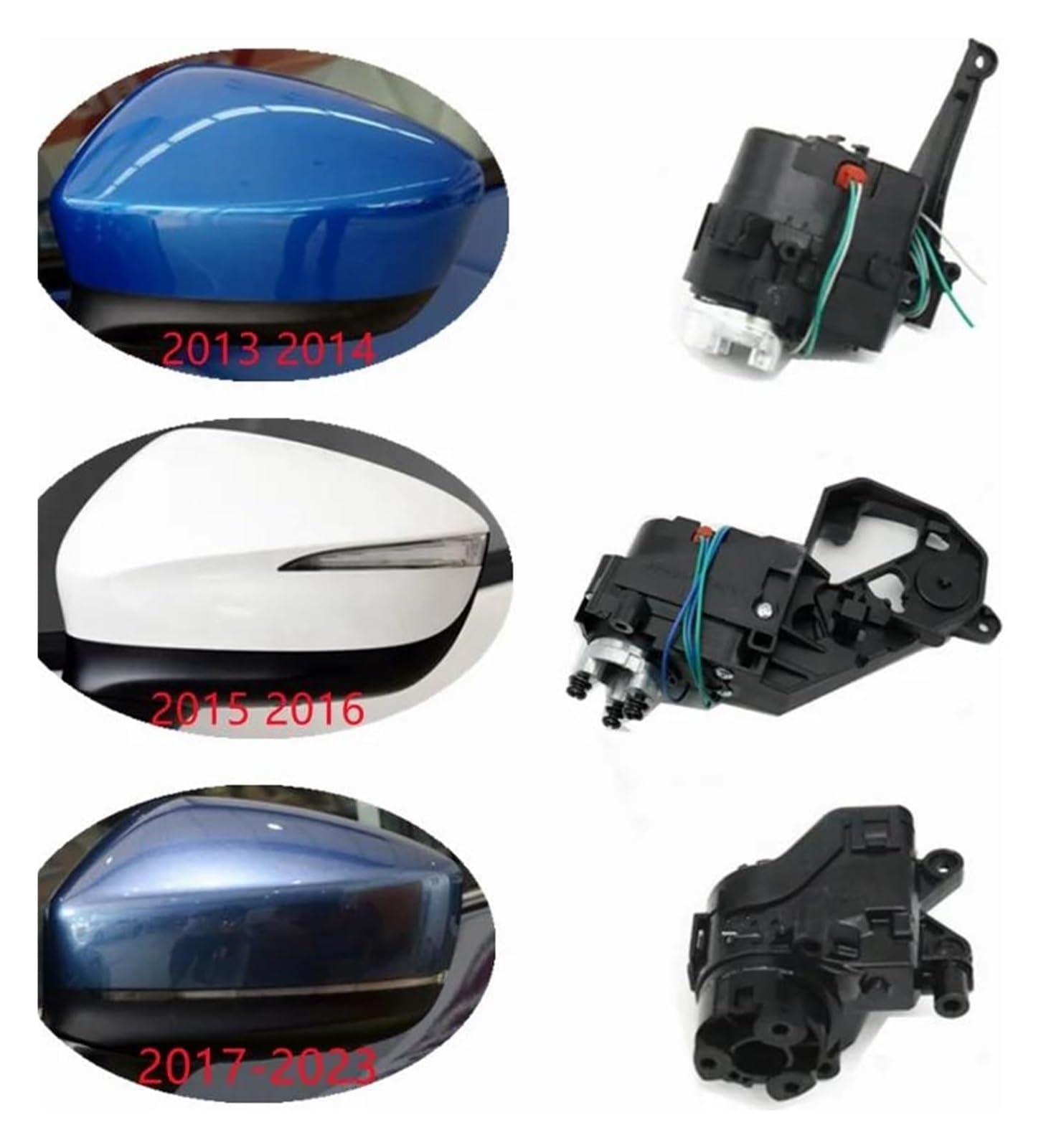 Für Mazda Für CX5 Für CX-5 2013 2014 2015 2016 2017 2018 2019-2023 Rückspiegel-Klappmotor-Antrieb Türseitenspiegel Elektrisch Falten Außenspiegel Komplett(1 PCS 13-14 Left L)