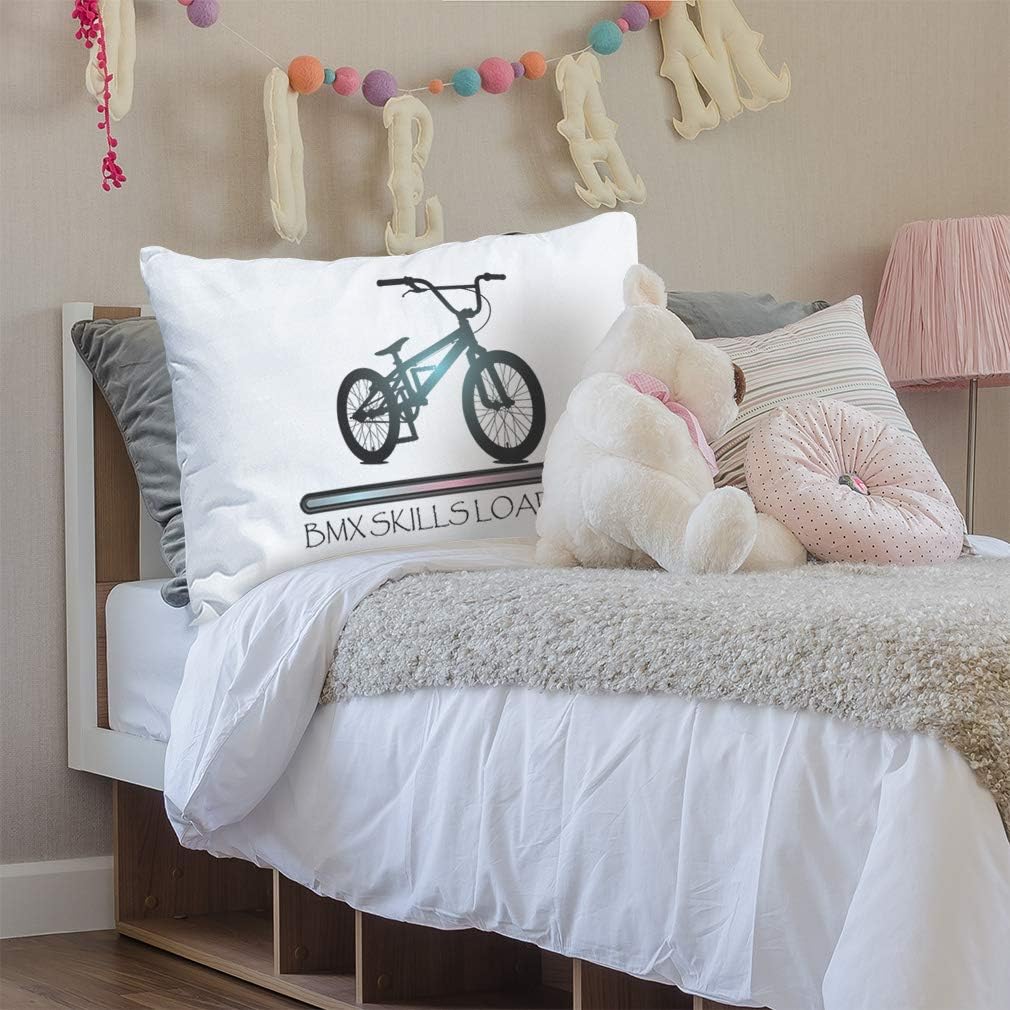 Style In Print Custom Pillow Case BMX Skills Loading Sport Sports Polyester Home Decor Bed Pillow Covers Personalized Text Here 30x20 Inches