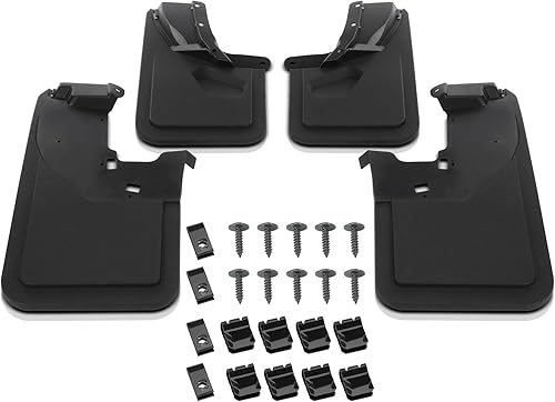 A-Premium 4 protectores contra salpicaduras para camiones resistentes con hardware compatibles con Ford Bronco 2021-2023 42 puertas Base,