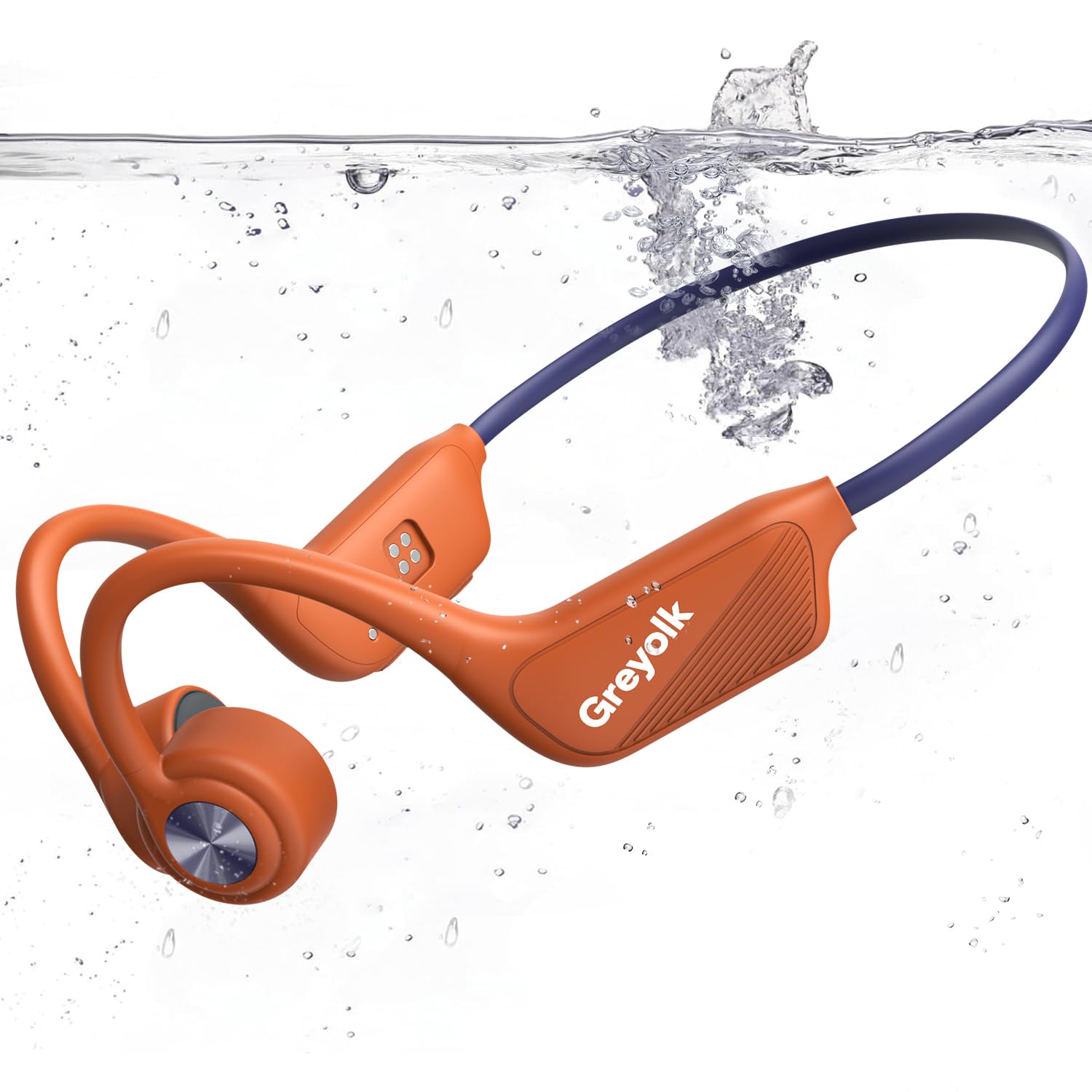 Auriculares de natación IP68 impermeables, auriculares de conducción ósea de oreja abierta, Bluetooth 5.4, MP3 integrado de 32 GB, auriculares deportivos subacuáticos para natación, correr