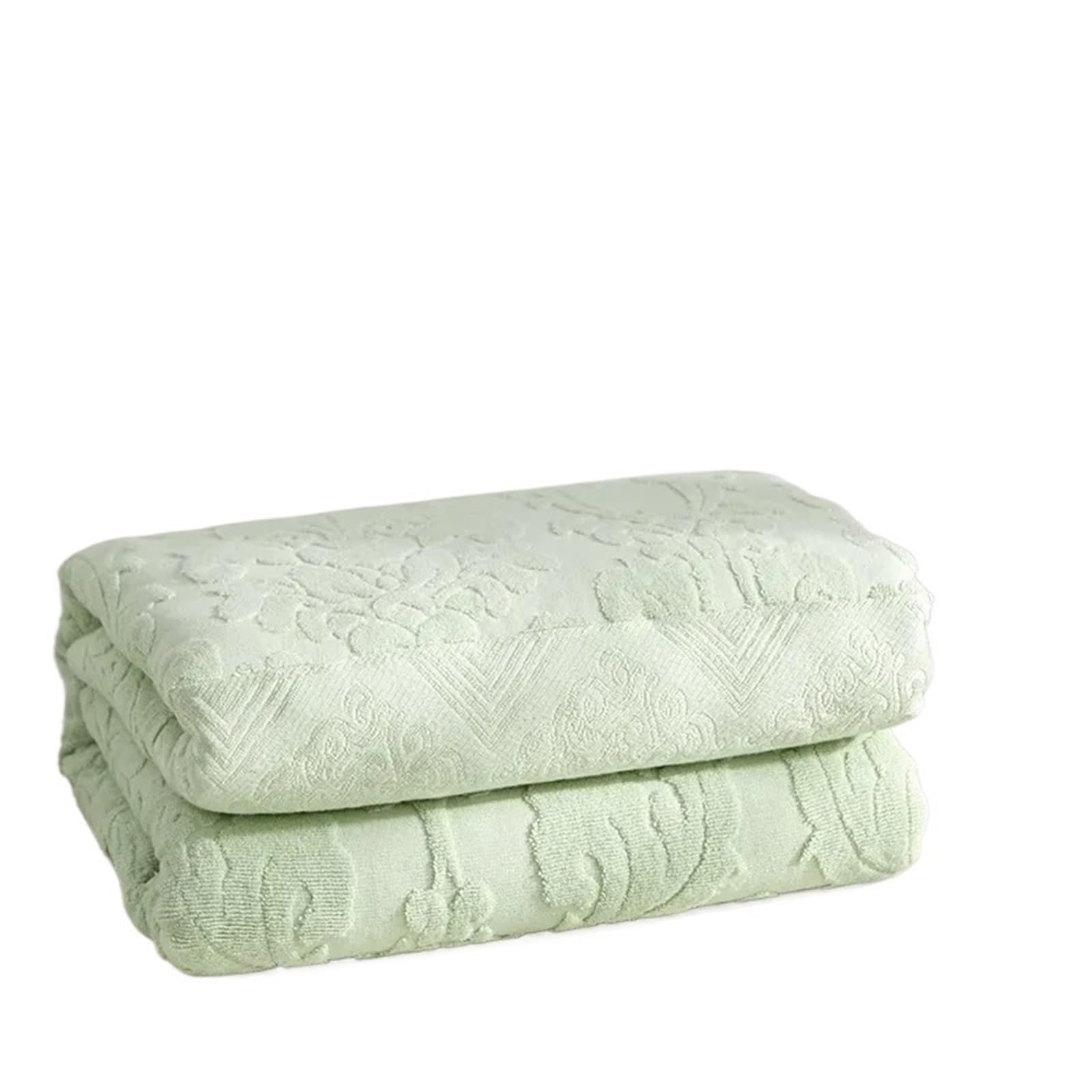 EBzvblxm Cooling Blanket for Summer, Jacquard Cooling Towel Blanket Cotton Multicolor Multiple Sizes Summer Throw(Green,200x230)