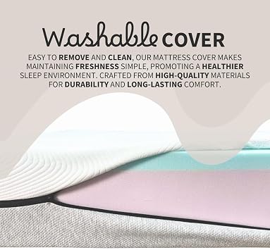 Resti Luxe Memory Foam Mattress | Reflex Foam Comfort, Pressure Relief, Washable Cover | Hypoallergenic, Cooling Support (Super King)