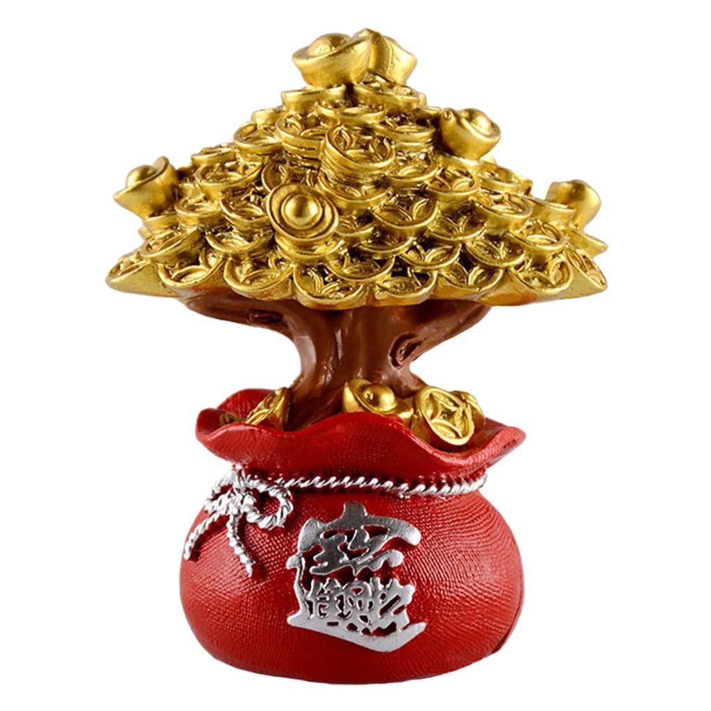 Money Tree Feng Shui Ornaments Table Top Lucky Tree Home Office Decor Style 2-image-37