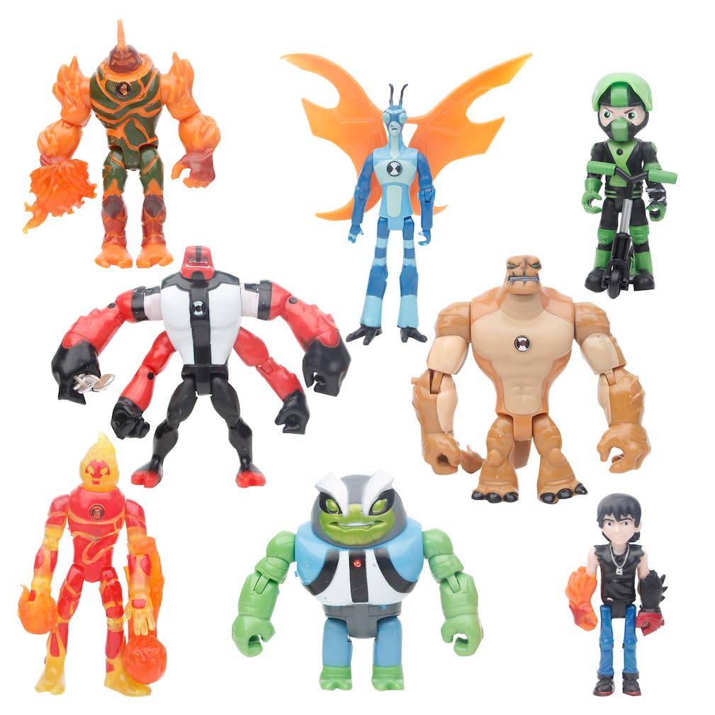 CREATEYI8Pcs Ben10 Anime Figure Collection Model Decoration Collectibles Statue