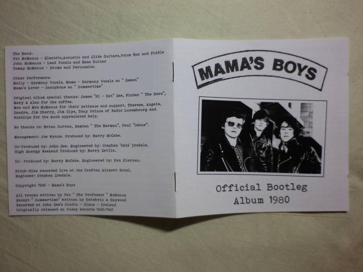 洋楽 MAMA'S BOYS /OFFICIAL BOOTLEG ALBUM 1980 Amazon.co.jp: 2020年再発盤 『Mama's Boys/Official Bootleg Album