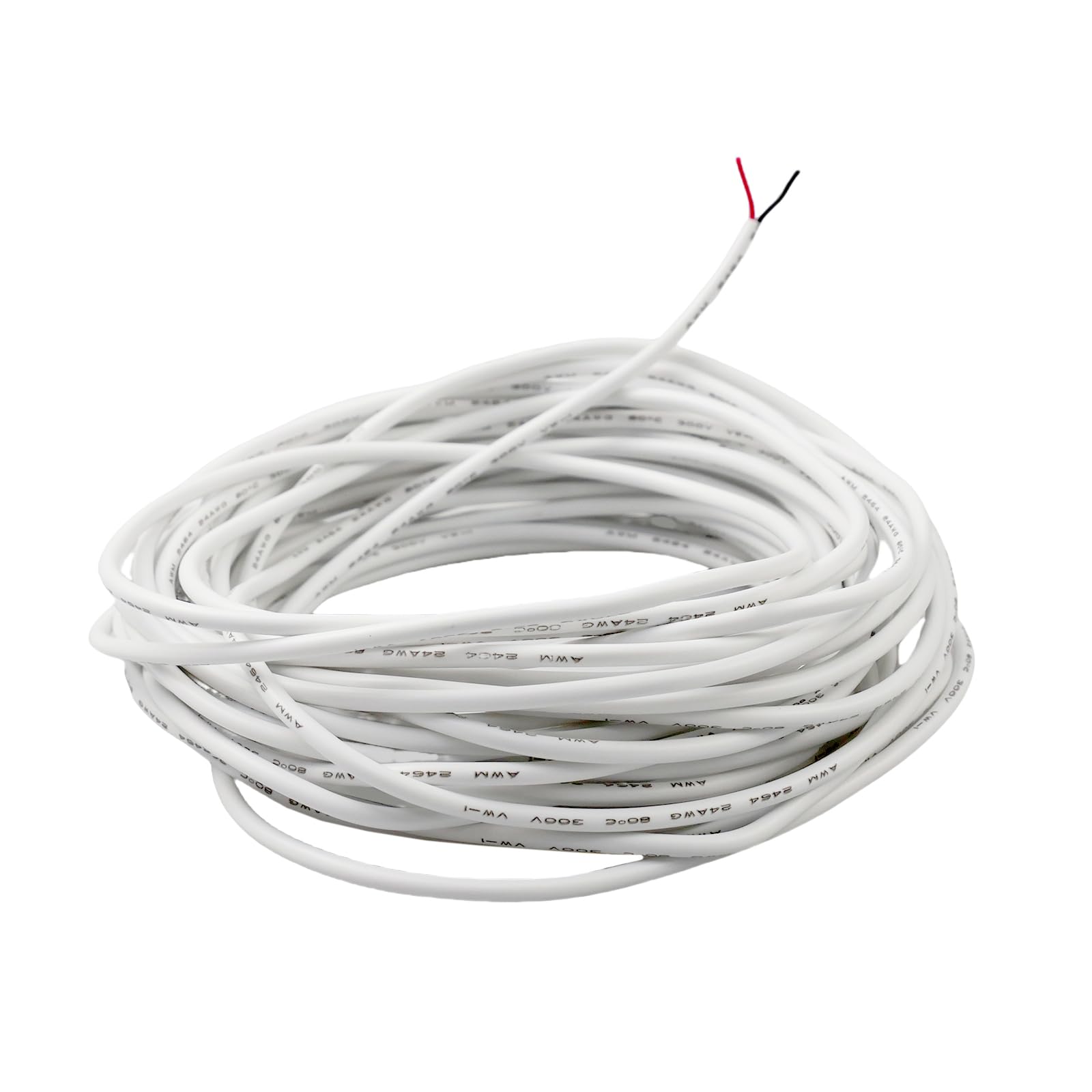 10 Meter Witte Dubbele Kabelkabel, 2 Aderige Ronde Pvc Flexibele Kabel Koperen Kern Elektrische Draad Diameter 3 Mm Slijtvast Voor Inbouw Van Huishoudelijke Apparaten Met Laag Stroomverbruik 691036579