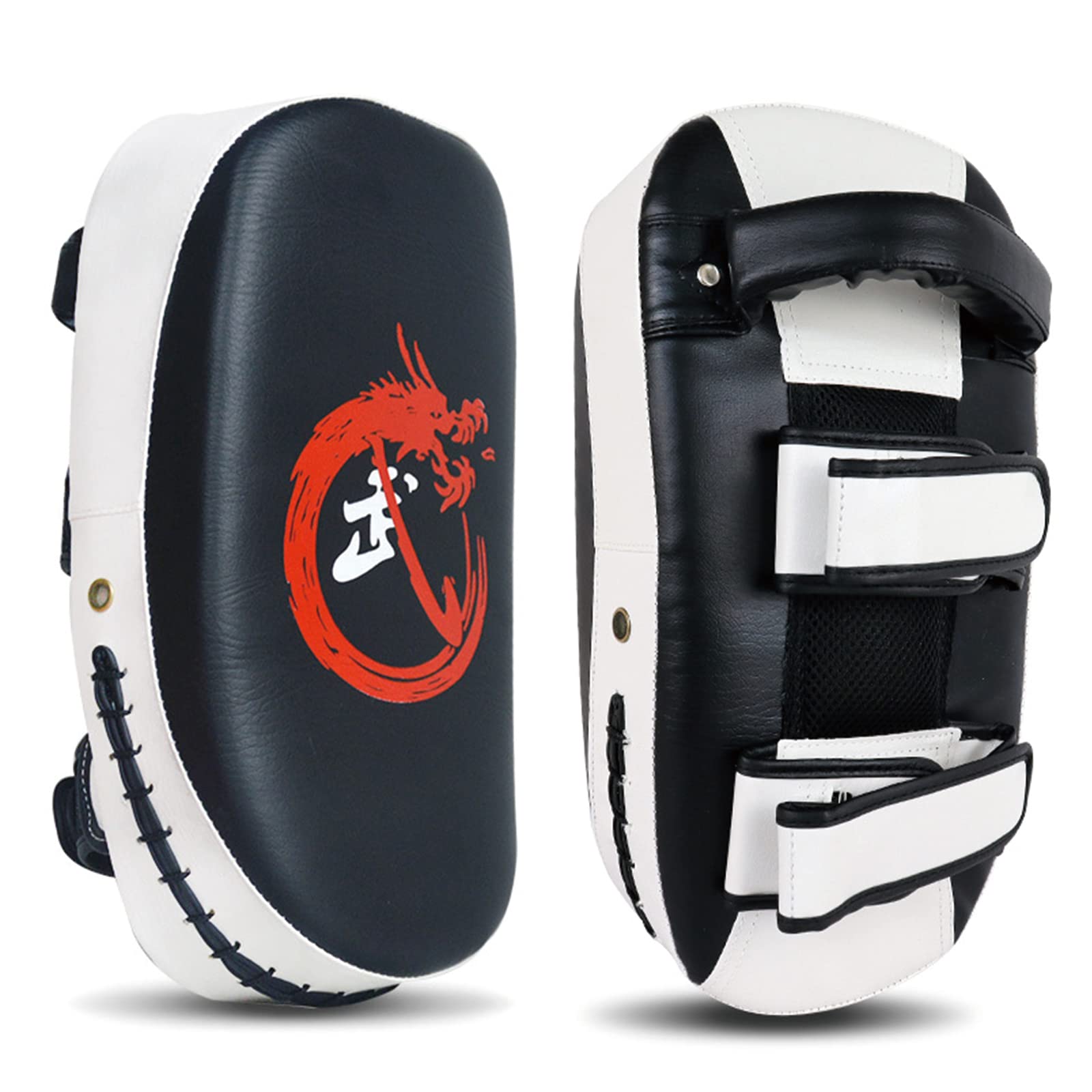 Coussinets de boxe incurvés en cuir PU pour adultes et enfants, boxe thaï, taekwondo, MMA, kickboxing