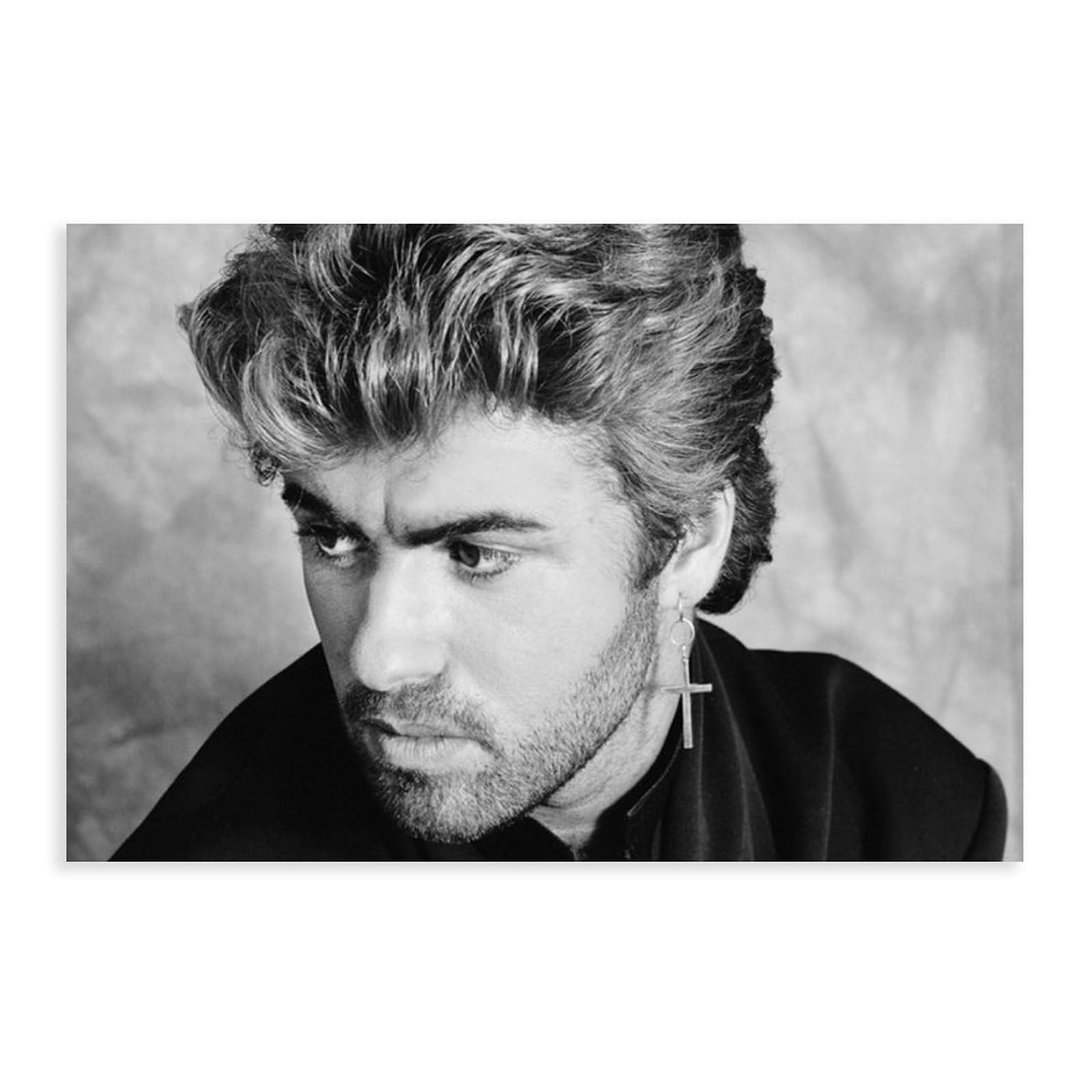 George Michael Music Poster1 Canvas Poster Wall Art Decor Print Picture Paintings for Living Room Bedroom Decoration Unframe-style 12x18inch(30x45cm)
