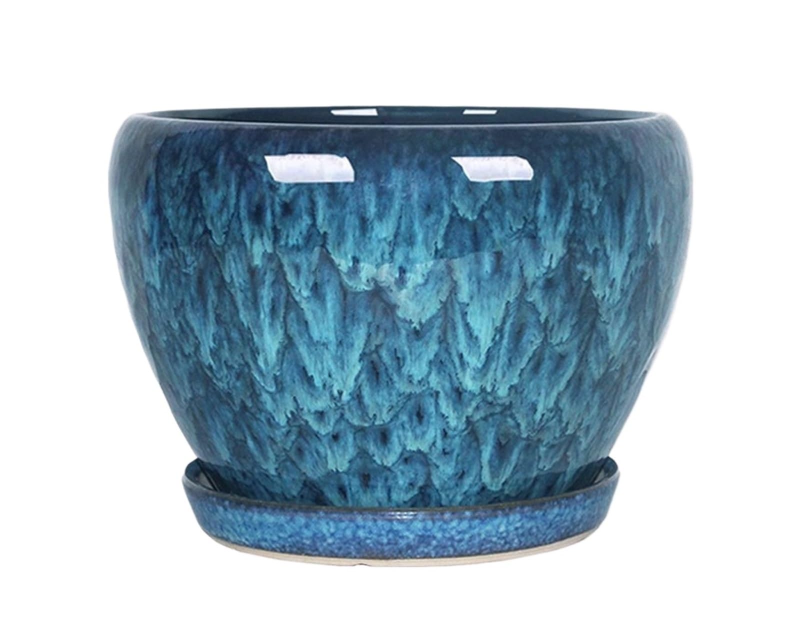 zhangrui1888 Garden Plant Pots Simple and Stylish Ceramic Flower Pots Suitable for Planting Indoor Flowers Plants Flower Planters