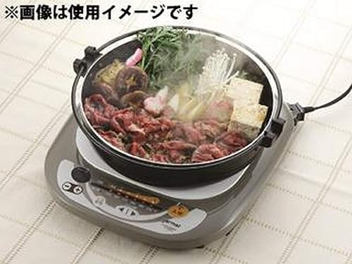 Miniatura 6 de JapanBargain 3868, Sukiyaki Nabe Pot Shabu Shabu Olla Caliente Pan con Tapa de Vidrio para Calefacción por Inducción Estufa IH