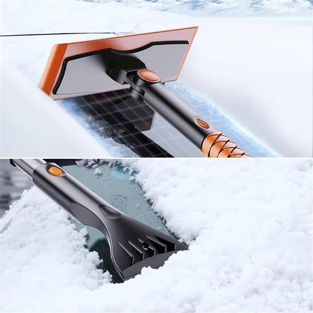 Rascador de hielo para coche Cepillo De Nieve Desmontable Para Invierno, Cepillos Para Quitar Hielo, Herramienta Limpiadora Multifuncional Para Quitar Cristales Y Nieve Rascadores de hielo para coche(