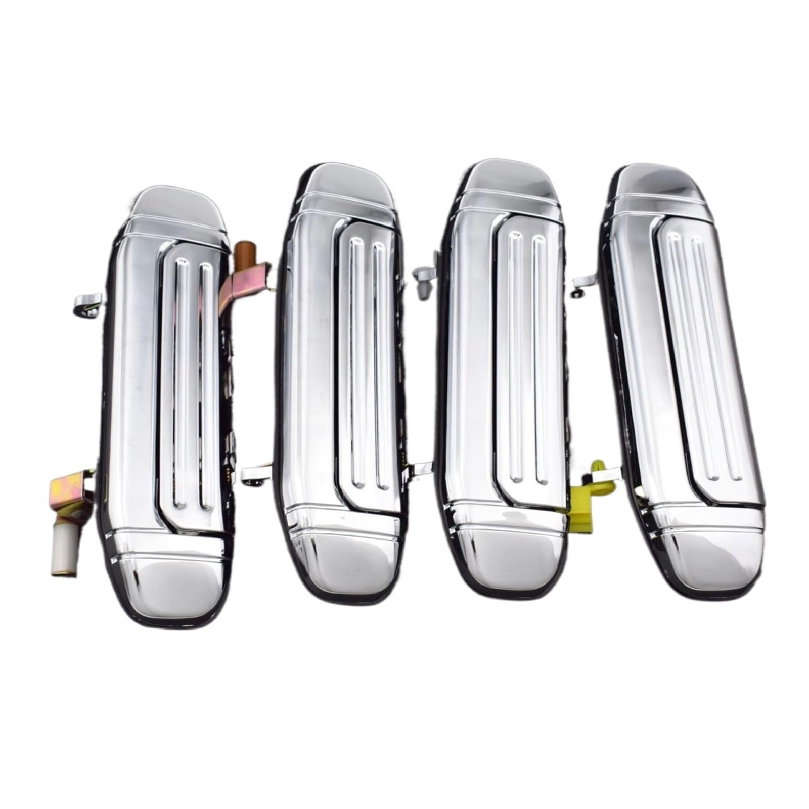 Iukmr Chrome For Mitsubishi For Montero For Pajero 1992-2000 Outside Door Handle Front Rear Left Right 4Pcs Car Outer Door Handle(Chrome)