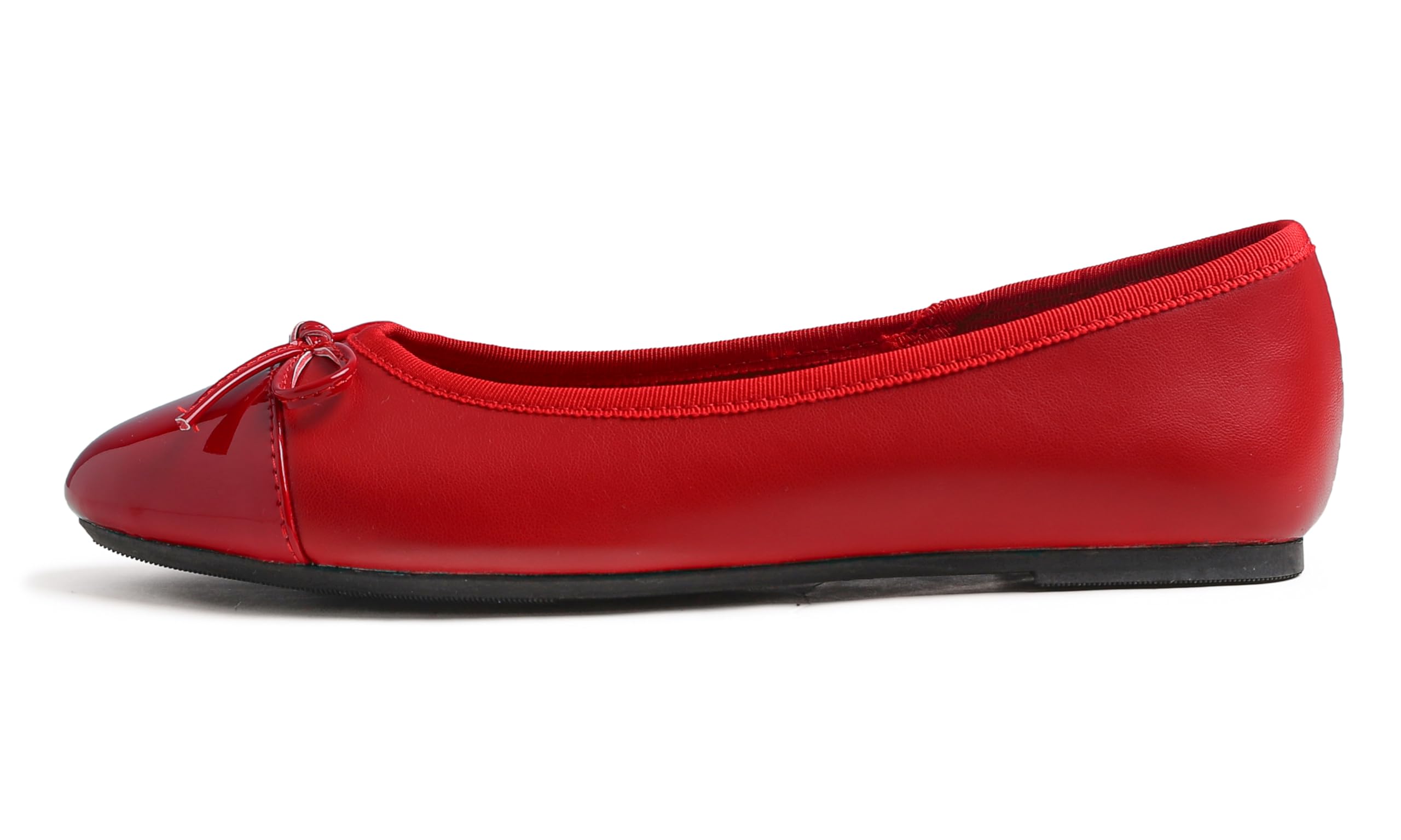 Feversole Women's Fashion Bow Tie Fashion Dress Ballet Flat,Ballerina a Punta Tonda per Donna