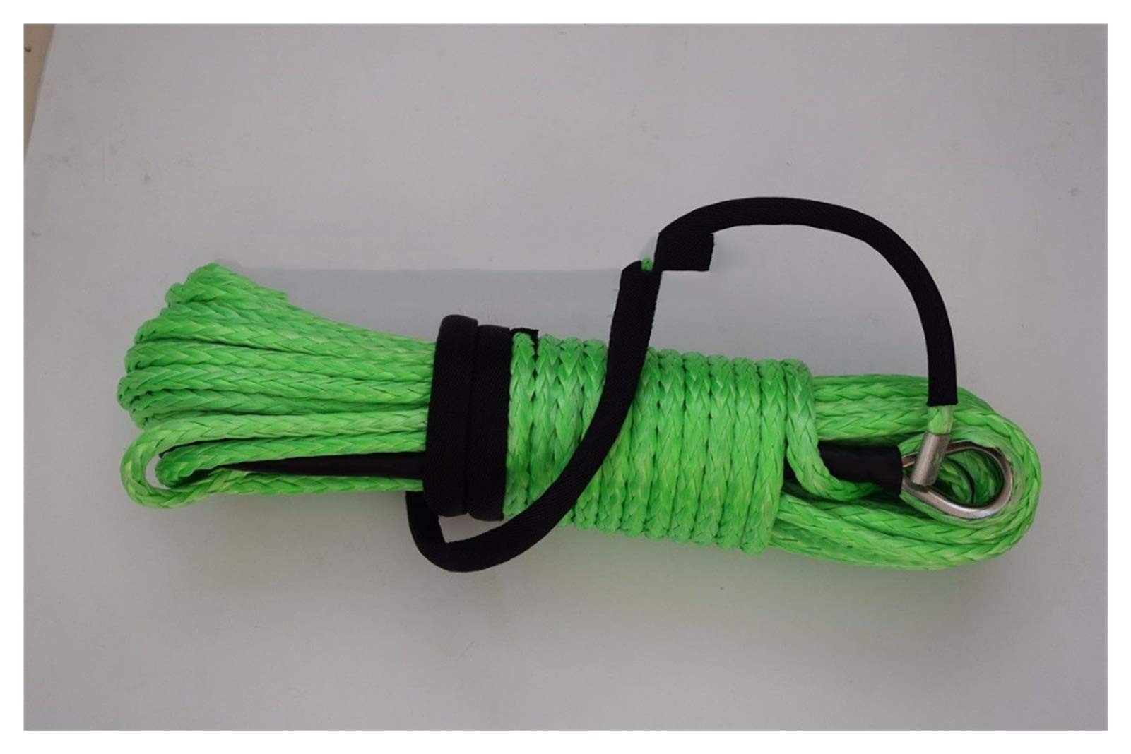 Winch Rope, Green 10mm*30m ATV Winch Line,Synthetic Winch Rope,Winch Rope Extension,Boat Winch Rope,Plasma Rope