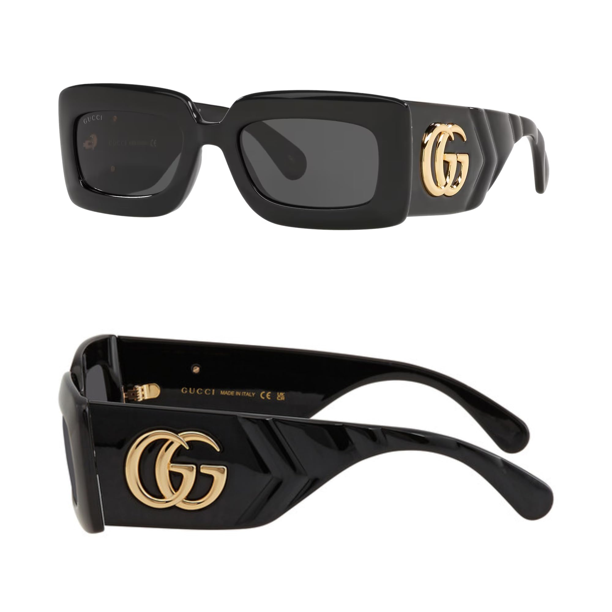 Gucci GG0811S GG Running Logo Rectangular -Shaped Non-Polarized
