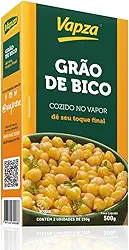 Grão de Bico Cozido no Vapor 500G Vapza Caixa de 500g com 2 unidades