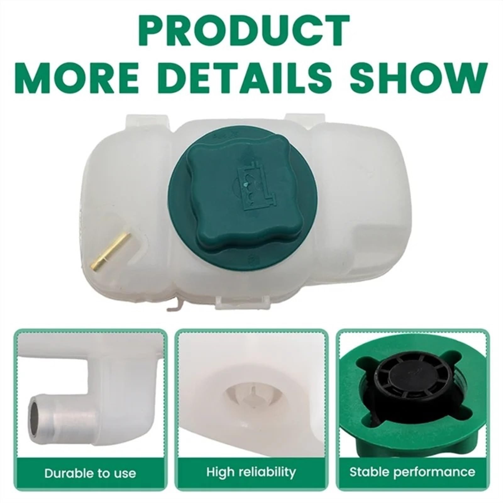 D'Expansion Vase Liquide Pour Volvo Pour XC90 XC70 V70 S80 Pour S60 Radiateur Tube Unique Réservoir D'eau D'expansion Liquide Refroidissement Moteur Avec Bouchon