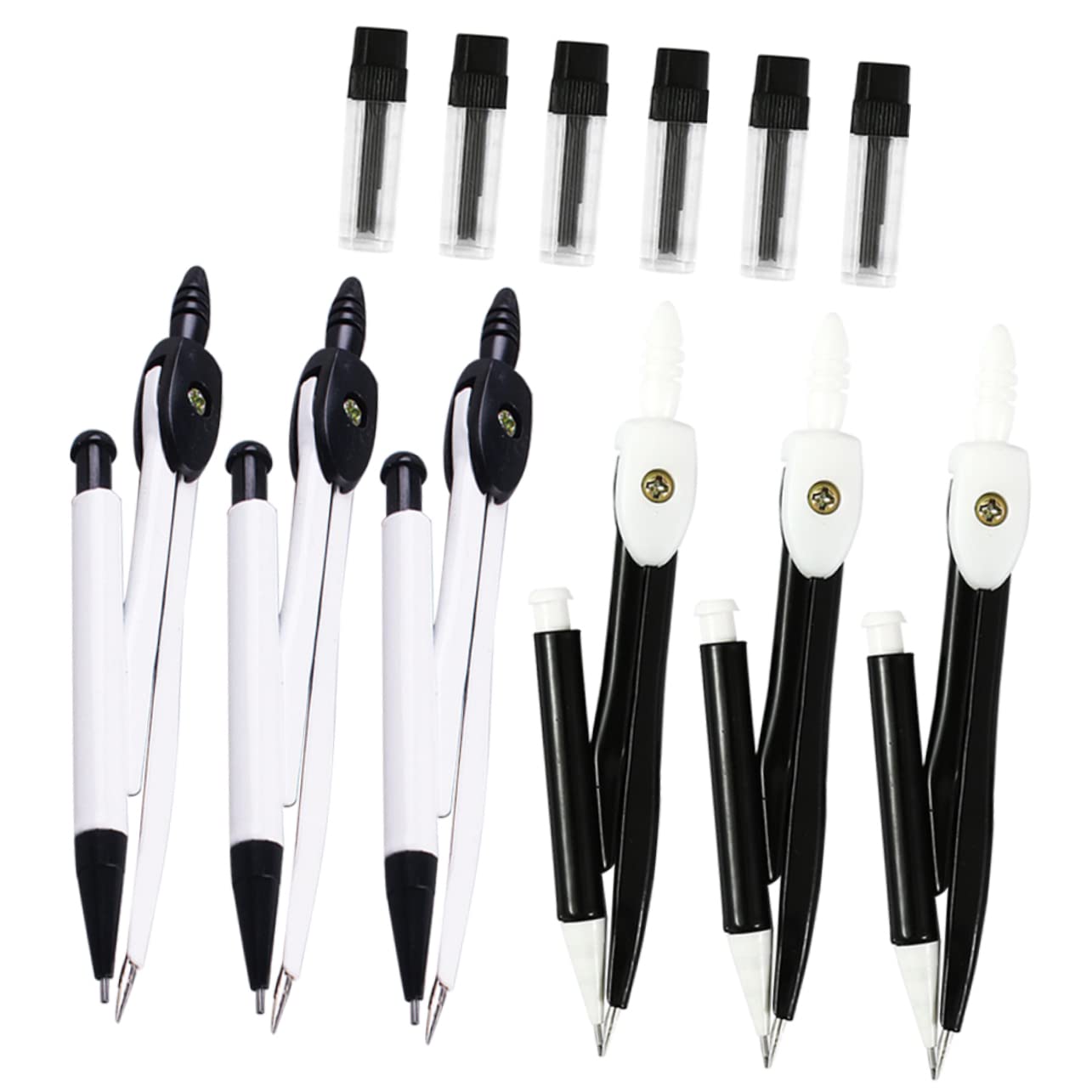 6pcs échelle stylos fournitures scolaires pratiques étudiants papeterie