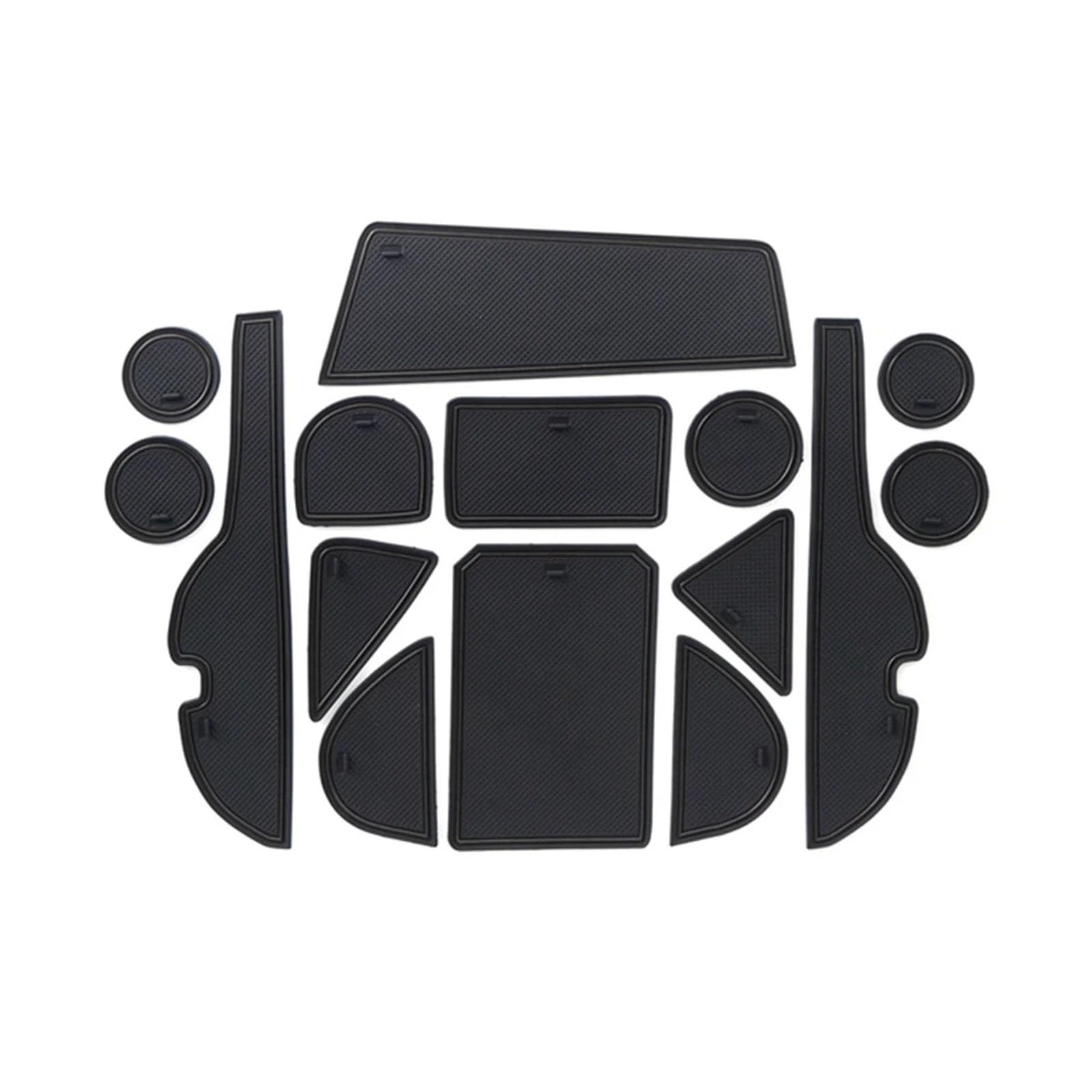 ahhccne Rubber Mats for Centre Console for Toyota RAV4 2013-2018, LHD Rubber Mats for Centre Console