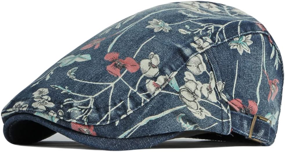 Newsboy Hats Adjustable Ivy Flat Cap Gatsby Cabbie Driving Beret for Men Women