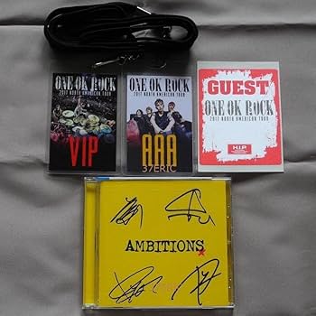 ONE OK ROCK ワンオクロック サイン入りCD VIPバックステージパス ONE OK ROCK ワンオクロック サイン入り VIPバックステージパス