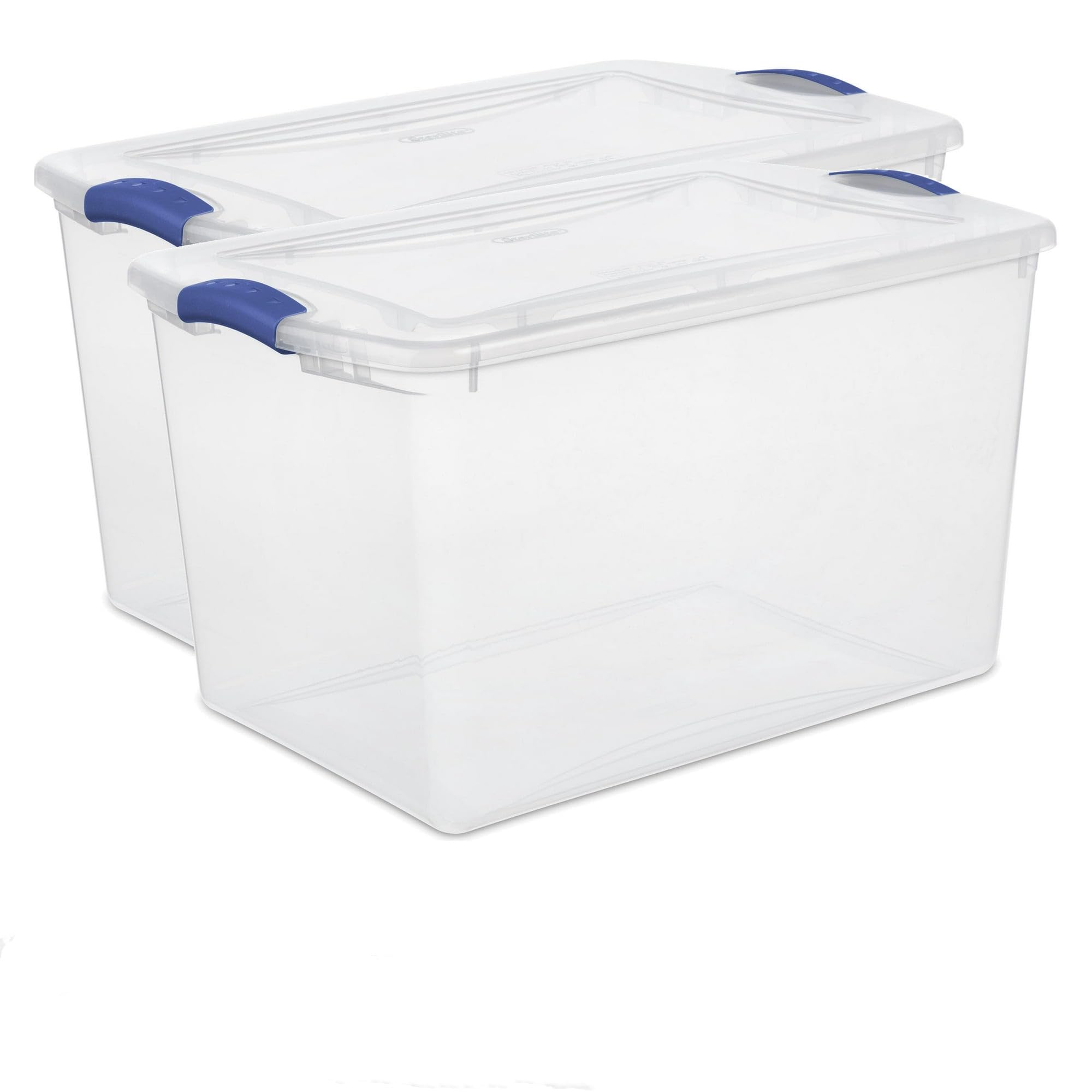 2-Pack 66 Quart Clear Storage Bin by TnLoji