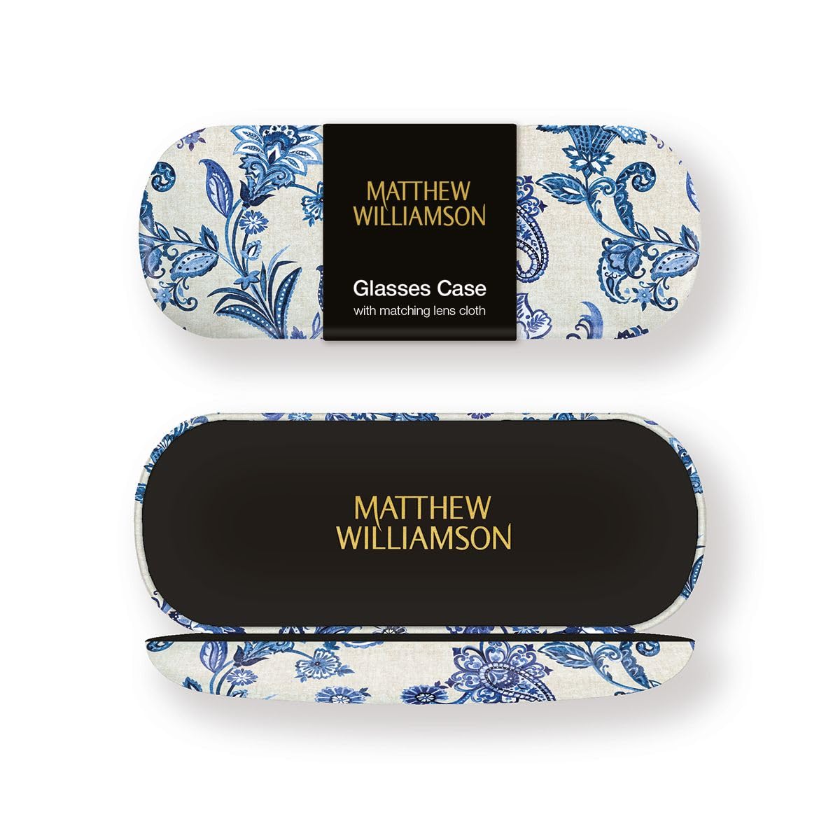 Museums & Galleries Hard Shell Glasses Case - Matthew Williamson Paisley Design - Luxury Reading Accessory