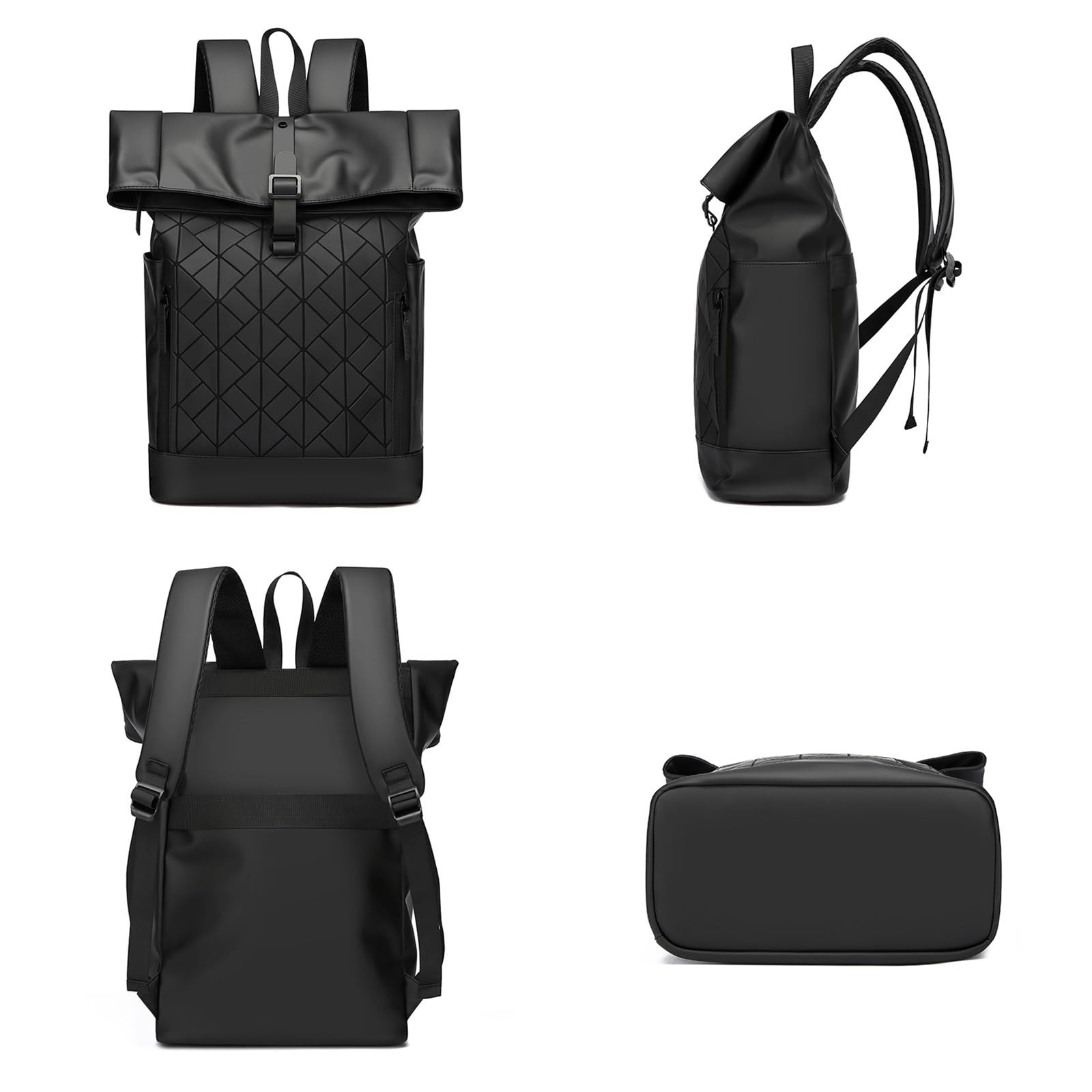 Torba Na Laptopa Dla Mężczyzn, Plecak Turystyczny, Argyle Design O Dużej Pojemności, 15,6 Cala