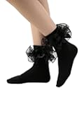 Women's Big Ruffle Socks Comfortable Kawaii Frilly Ankle Socks