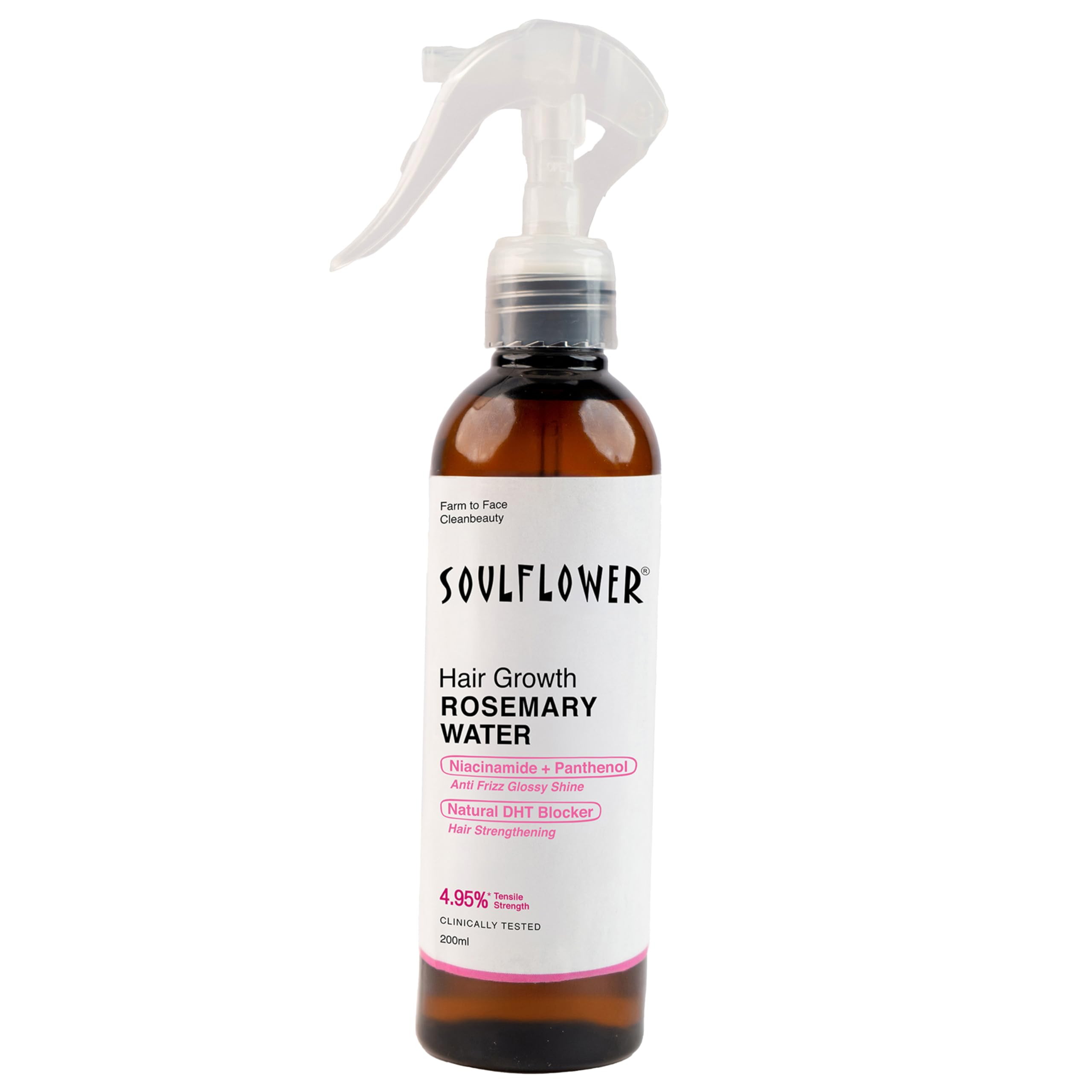 Soulflower Rosemary Advanced Water Spray for Hair Growth with Niacinamide & Mint| Instant Shine & Strengthens Hair Roots & Strand| Hair Fall Control| Cooling Effect| Easy to Use|All Hair Types| 200ml-picture-17