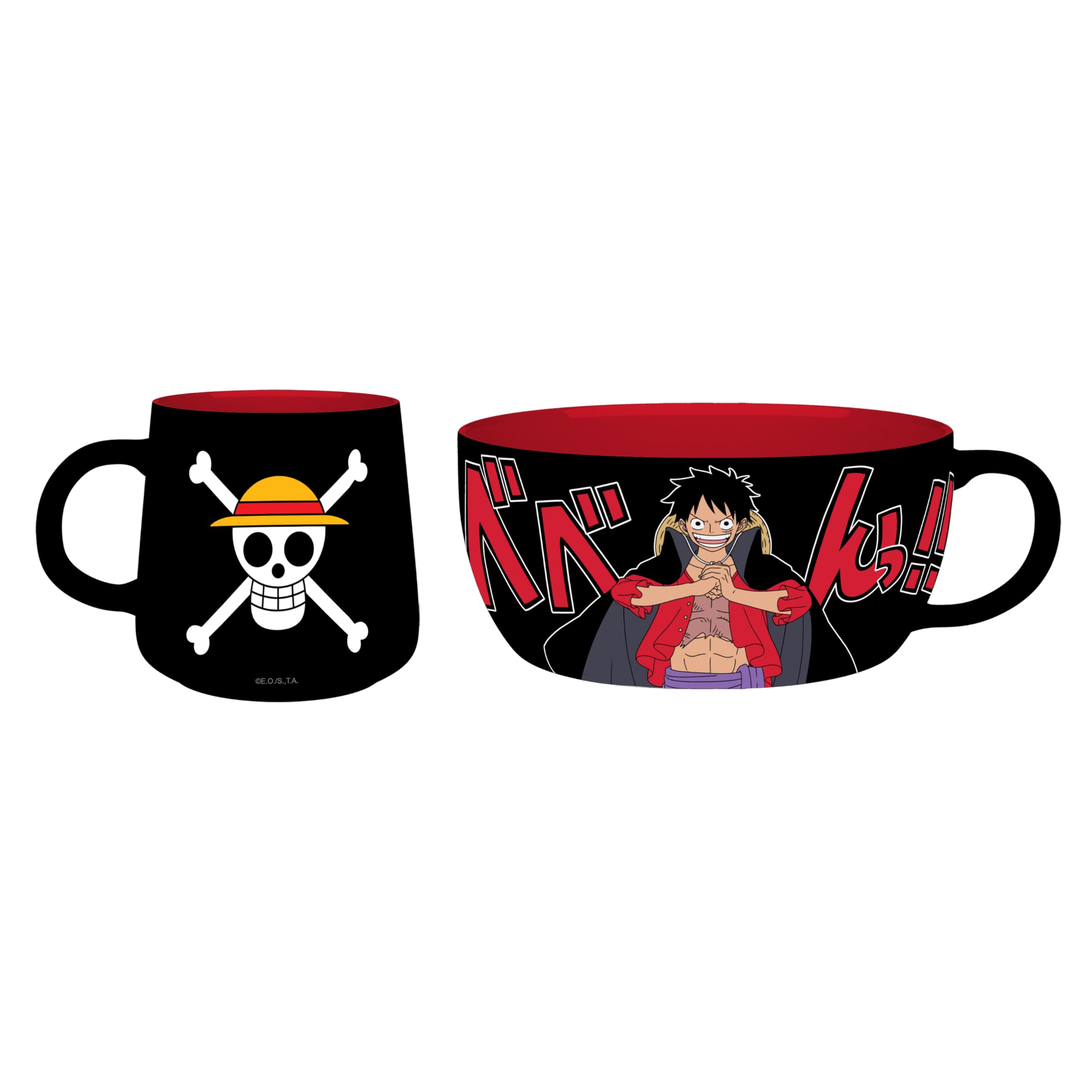 One Piece - Breakfast Set Mug + Bowl - Luffy