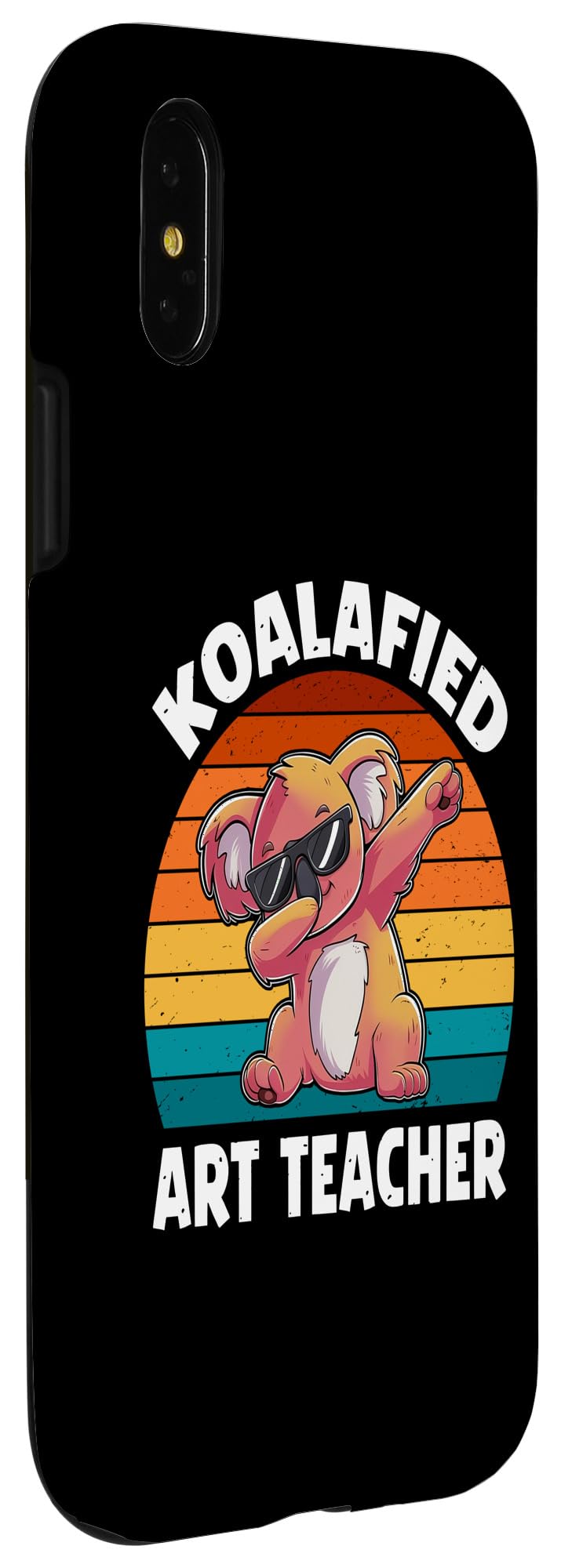 iPhone X/XS Koalafied Art Teacher School Funny Koala Lover Case - Image 3