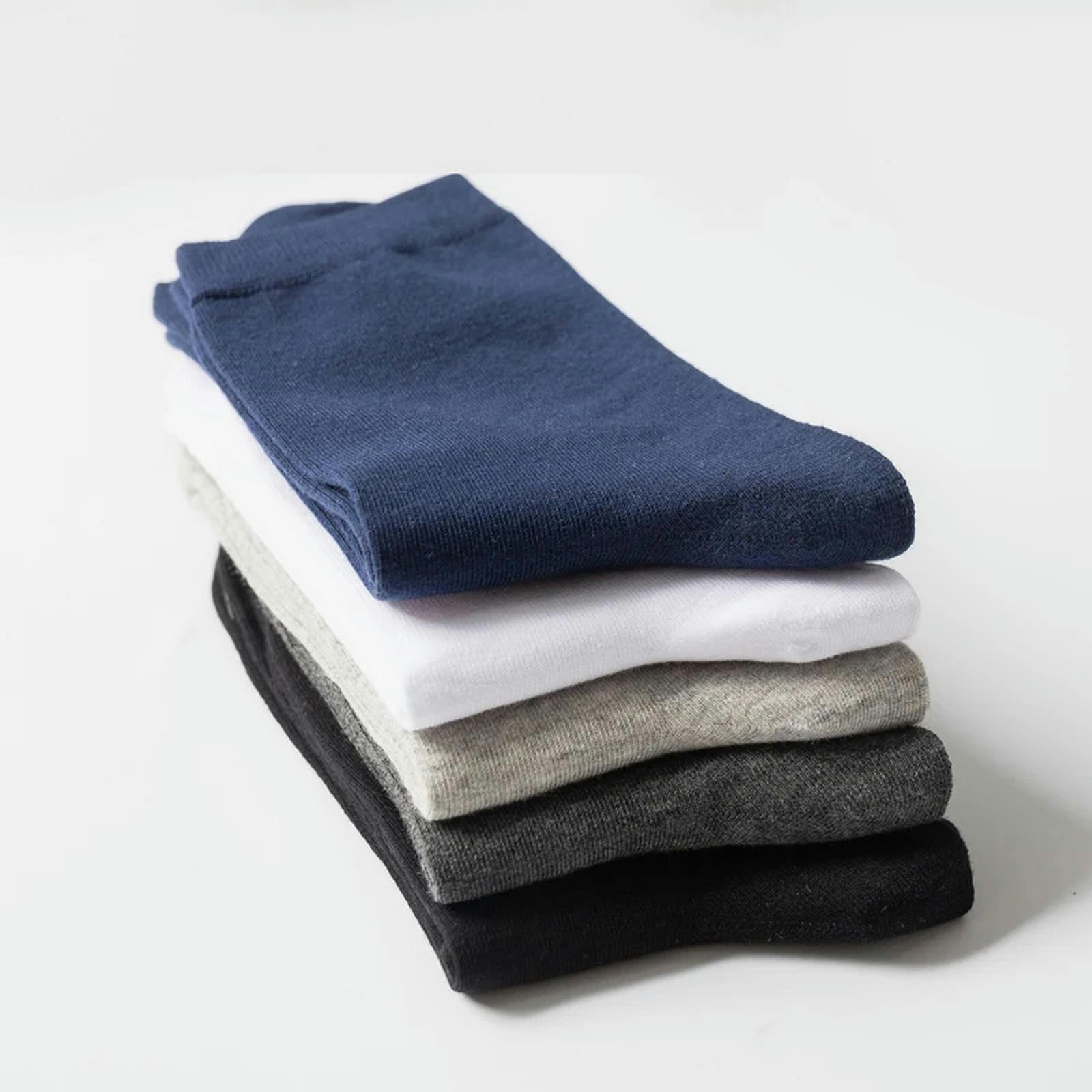 skarpetki 10 par męskie skarpetki bawełna organiczna oddychające czarne białe skarpety biznesowe na co dzień wiosna lato dla mężczyzn plus size