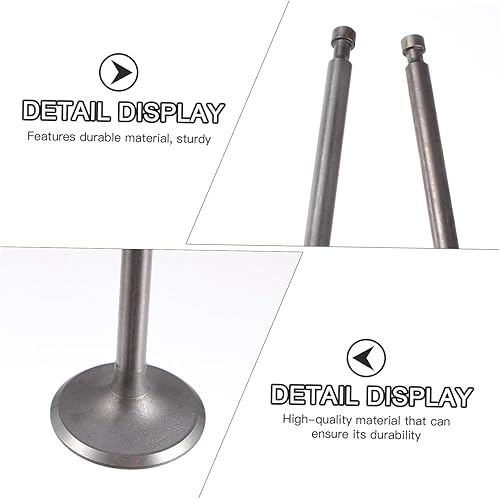 Vista 2 de SEWOART 2pcs exhaust valve Motorcycle Intake Valves Gasoline Generator Intake Valves Intake valve motorcycle Motorbike Exhaust Valves Valve valve