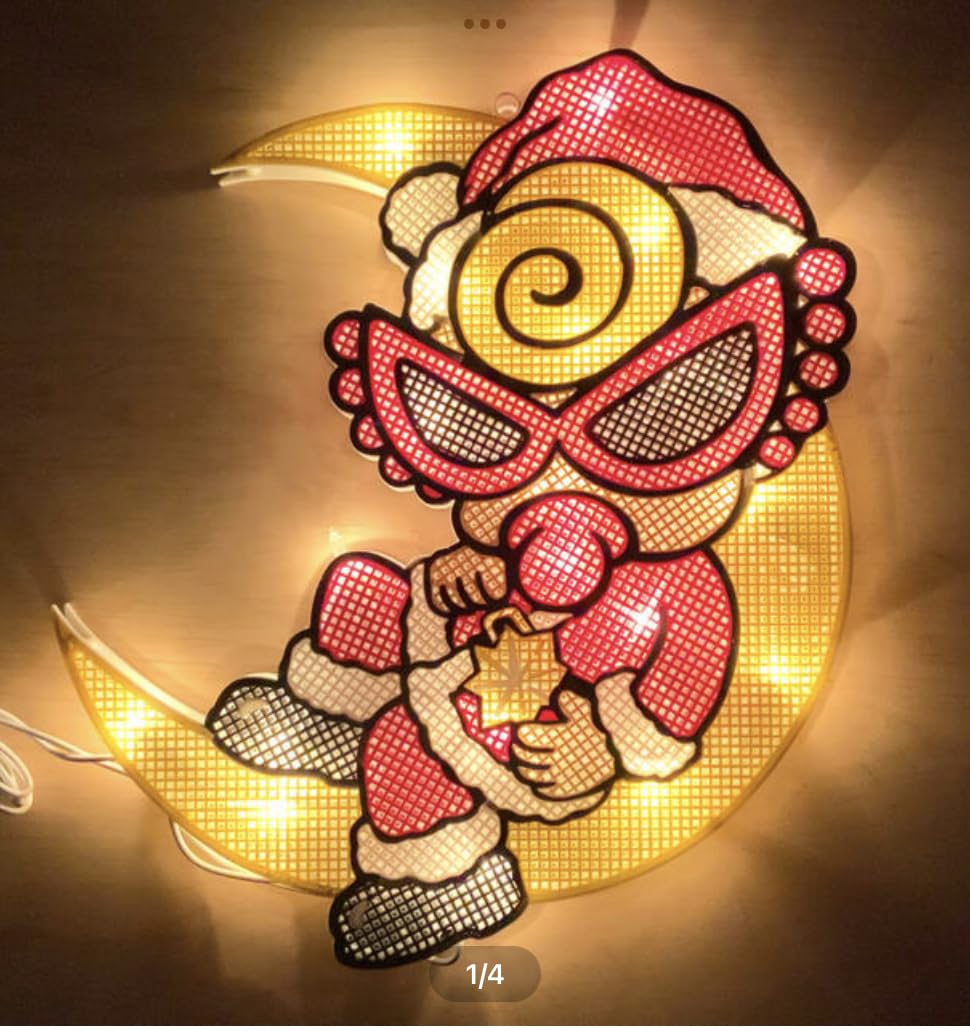 Amazon.co.jp: ヒスミニ 正規品 サンタ ミニライトイルミネーション 電  