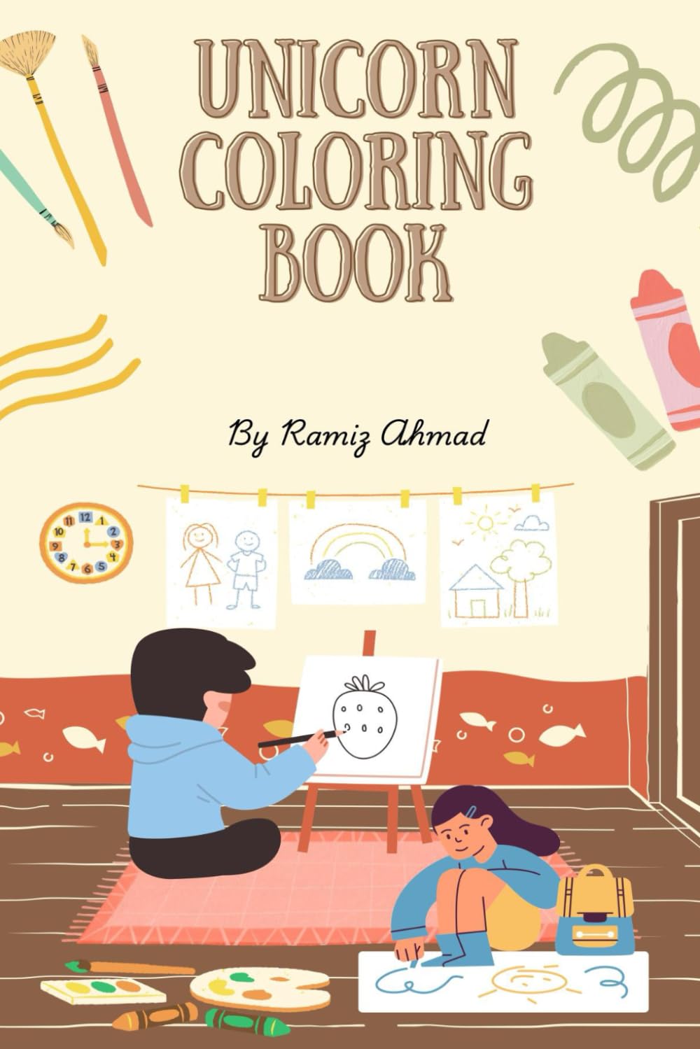 Unicorn Coloring Book: A book for kids and adult