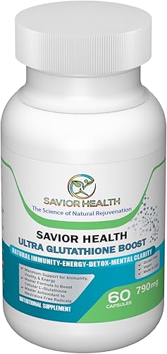 Miniatura 1 de Ultra Glutatión Boost - Suplemento para aumentar el glutatión L con extractos de plantas de hierbas, minerales, vitaminas, antioxidantes y