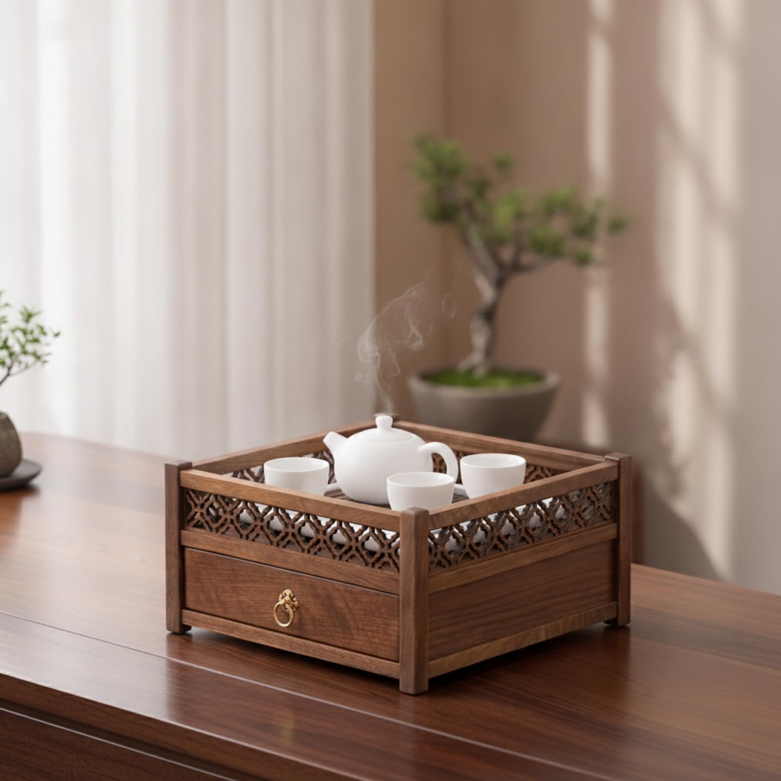 Mueble Organizador con Estantes Multifuncional Organizador con Compartimentos y Cajones Compacto Estante Modular Reconfigurable para Estudio, Estilo C