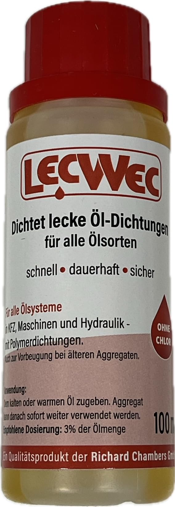 3 Stück LecWec 100ml Lec Wec Motor Getriebe Abdichtung Dichtung Dichtmittel