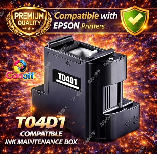Image of CANOFF Maintenance Box for Printers T04D1 Ink Maintenance Box Compatible for ET-15000 ET-4760 ET-3700 ET-3750 ET-3760 ET-3850 ET-4850 (T04D1 Maintenance Box)