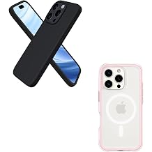 ORNARTO Bundle Compatible with iPhone 16 Pro Case 6.3 and Clear Case for iPhone 16 Pro 6.3